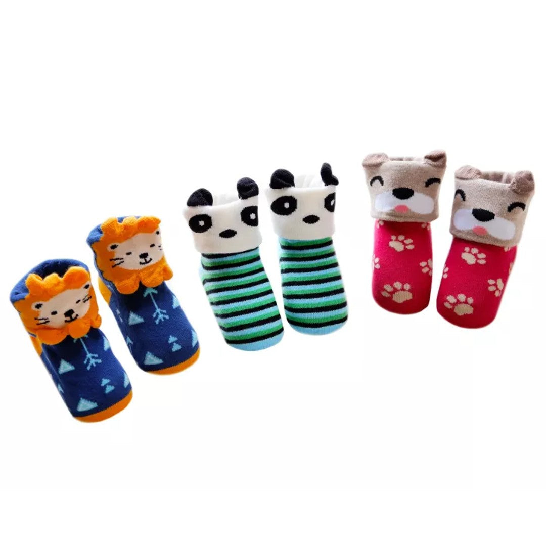 Pitcheco 3-in-1 3D Animal Socks (Infant)