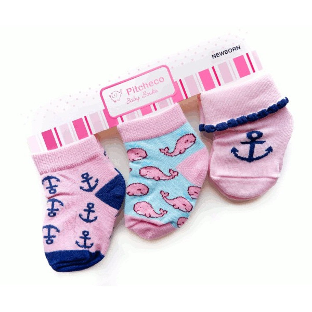 Pitcheco 3-in-1 Girls Socks - Anchor