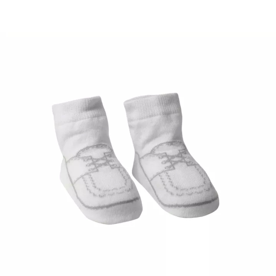 Pitcheco Baby Baptismal Shoe Socks (Off White)