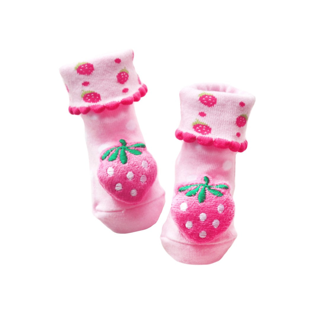 Pitcheco Strawberry Rattle Socks (Infant)