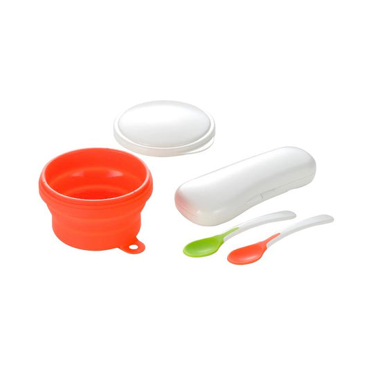 Richell Collapsible Bowl with Spoons