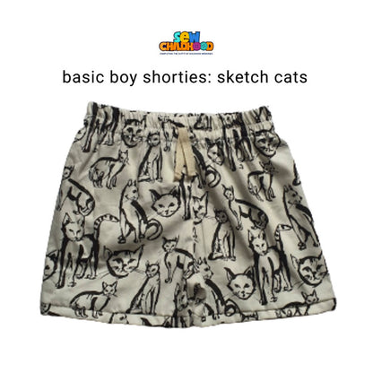 Sew Childhood Basic Boy Shorties - Toddler 1 (Fits 1-2yo)