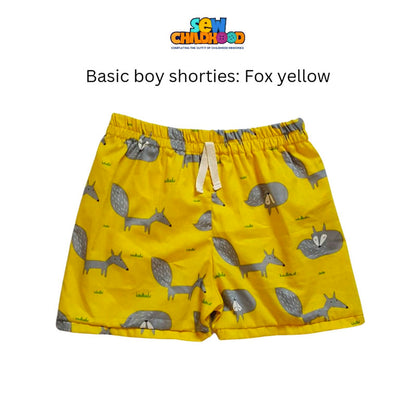 Sew Childhood Basic Boy Shorties - Toddler 2 (Fits 2-3yo)