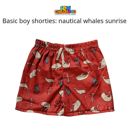 Sew Childhood Basic Boy Shorties - Toddler 3 (Fits 3yo+)