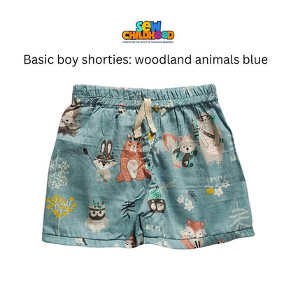 Sew Childhood Basic Boy Shorties - Toddler 1 (Fits 1-2yo)
