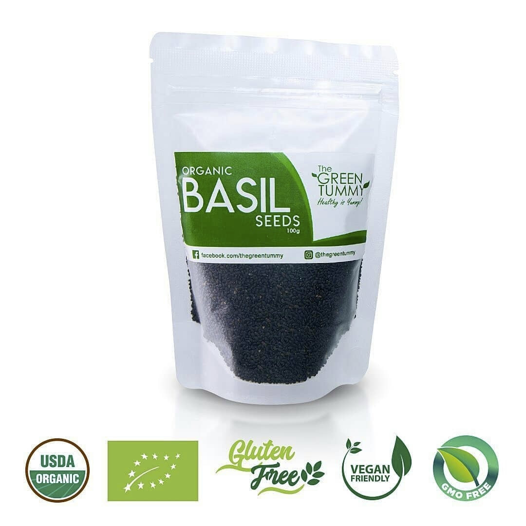 The Green Tummy Basil Seeds (100g)