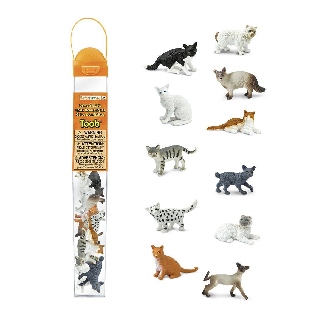 Toobs and Safariology Toys: Domestic Cats