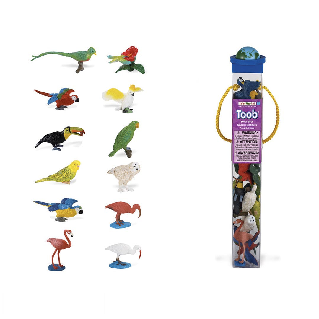 Toobs and Safariology Toys: Exotic Birds