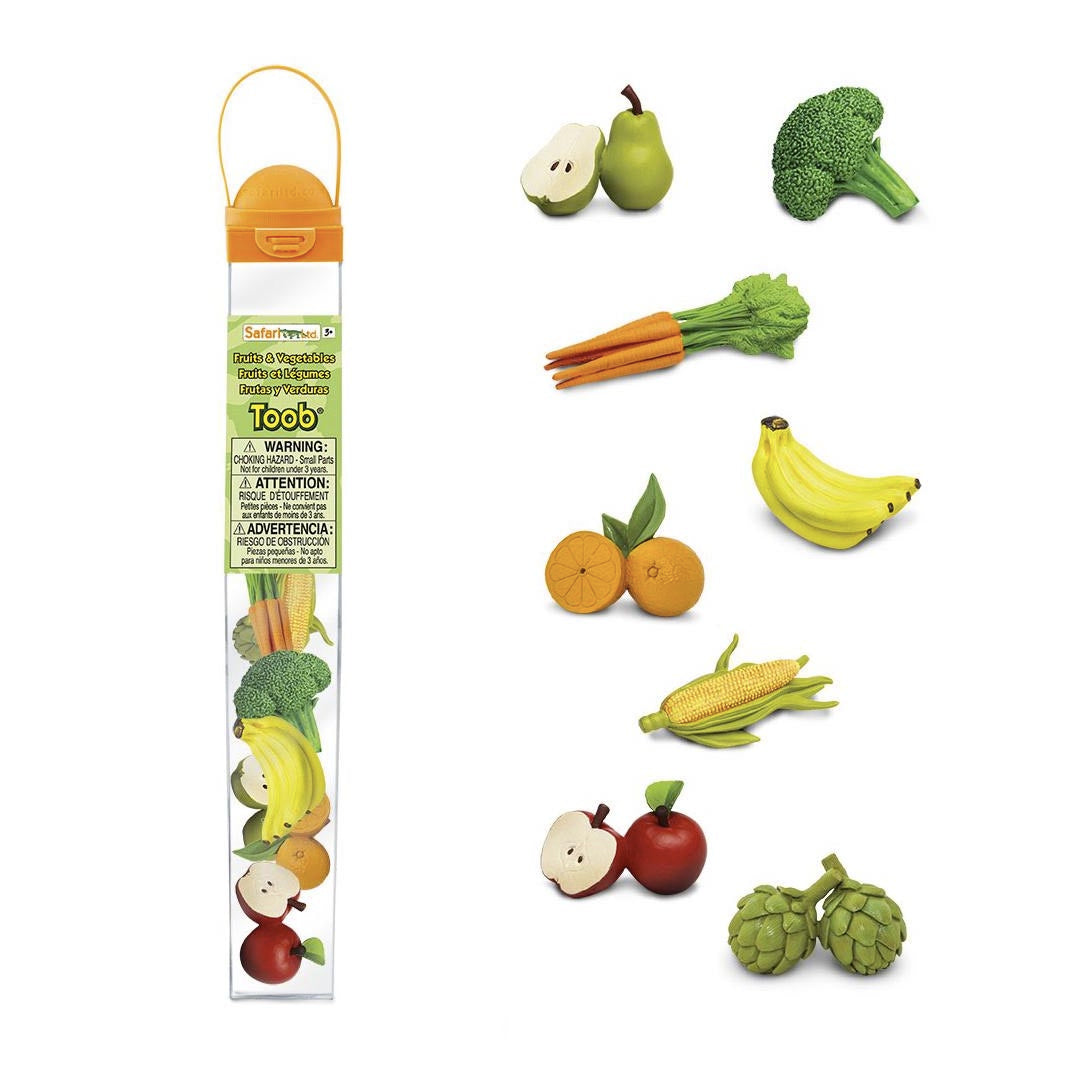 Toobs and Safariology Toys: Fruits and Vegetables