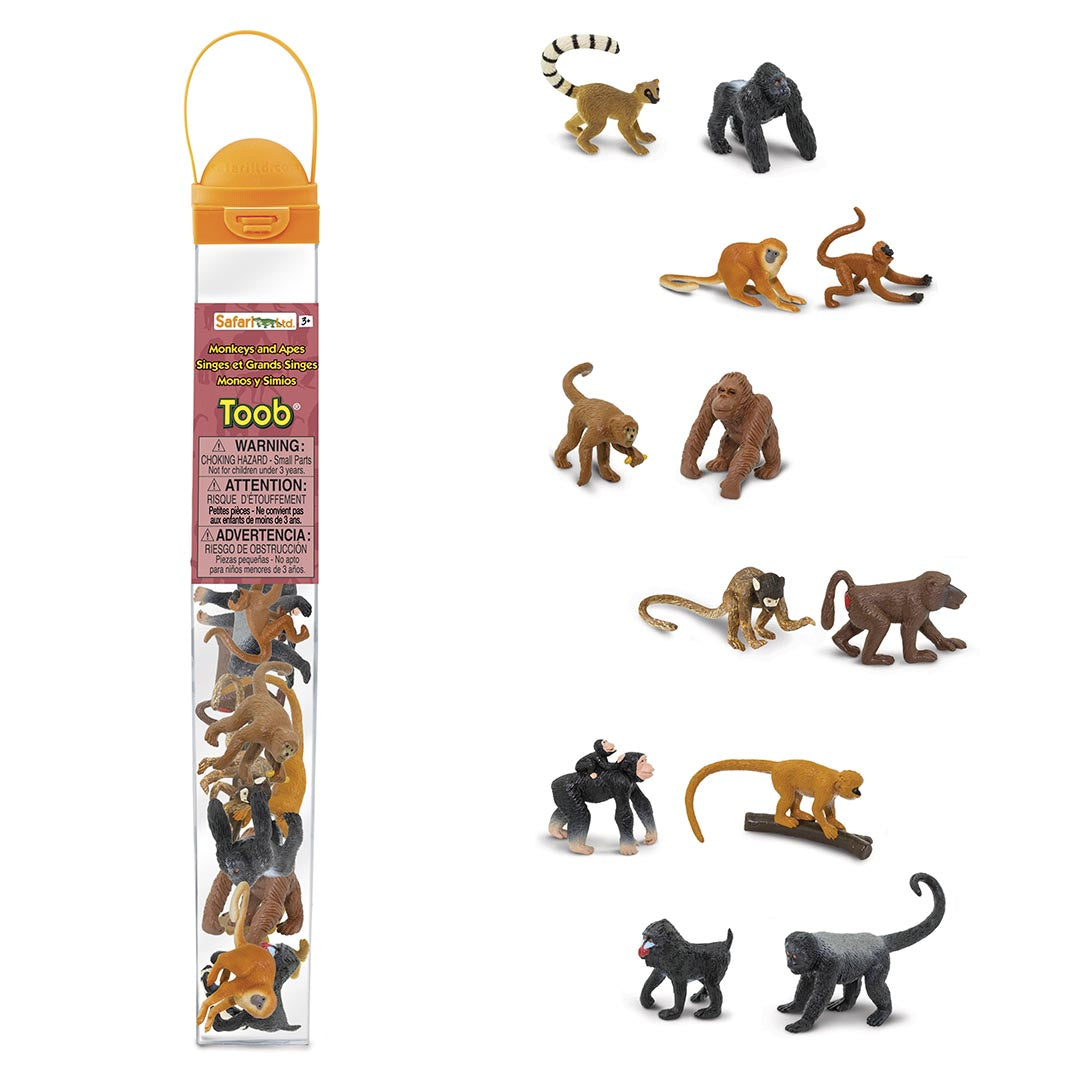 Toobs and Safariology Toys: Monkeys and Apes