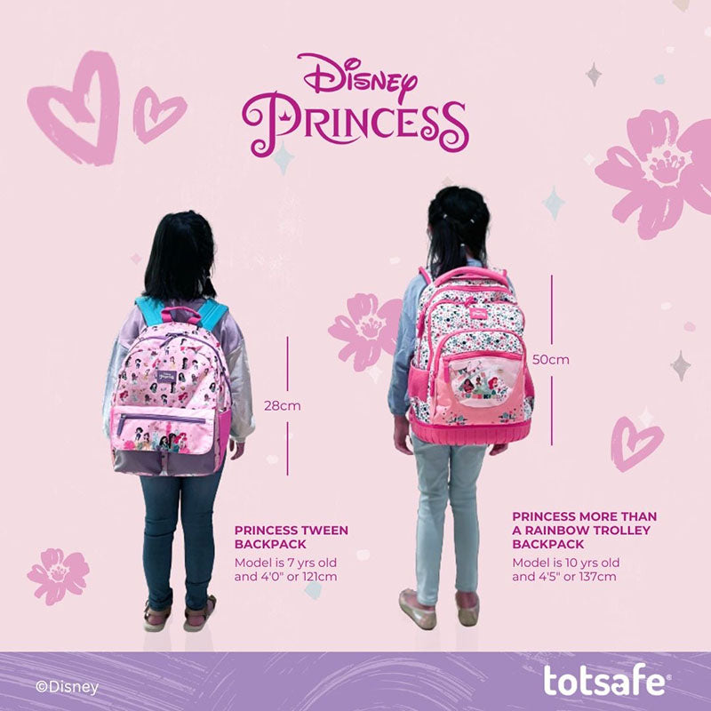Totsafe Disney Princess Back 2 School Collection - Seek the Magic - Backpack Trolley