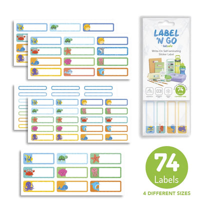 Totsafe Label 'N Go Self-Laminating Sticker Labels