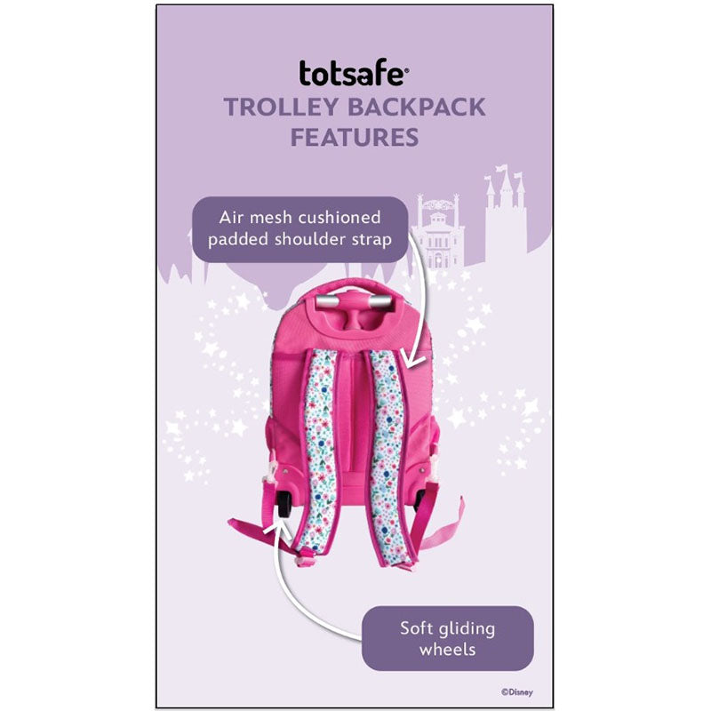 Totsafe Disney Princess Back 2 School Collection - More Than a Rainbow - Trolley Backpack