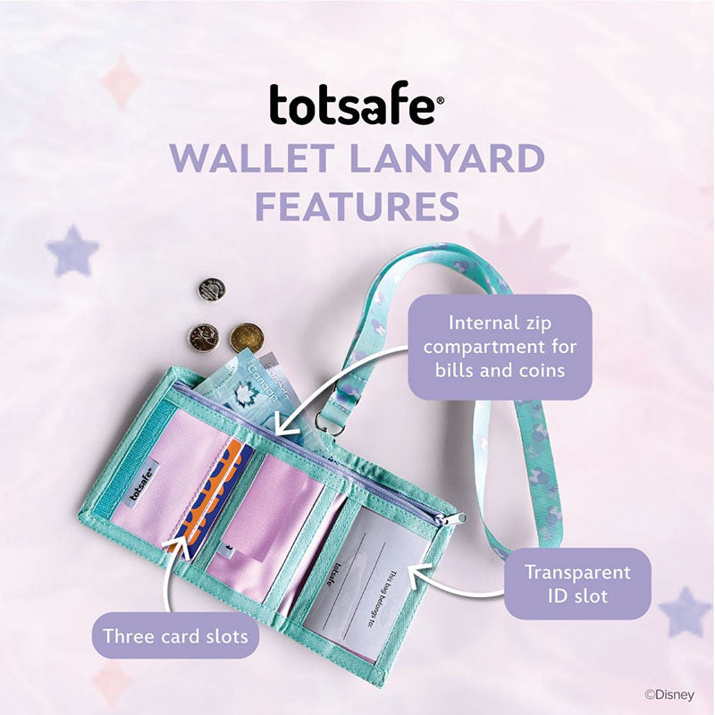 Totsafe Disney Princess Tween Collection - Disney Princess - Wallet Lanyard