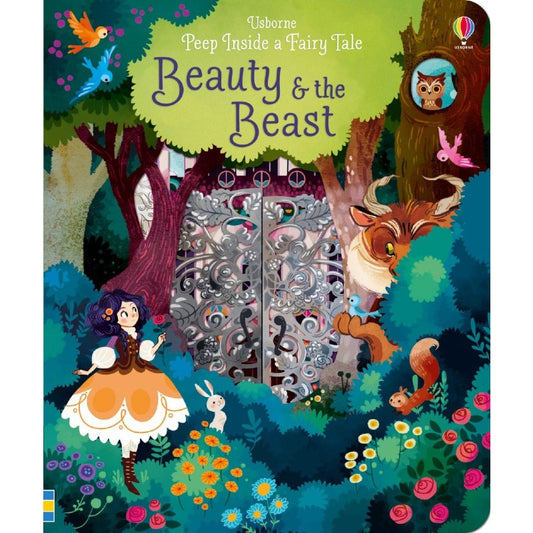 Little Fat Hugs Usborne Peep Inside a Fairy Tale - Beauty and the Beast