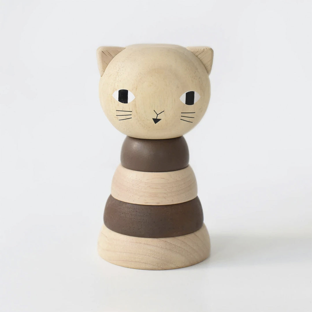 Wee Gallery Wood Stacker - Cat