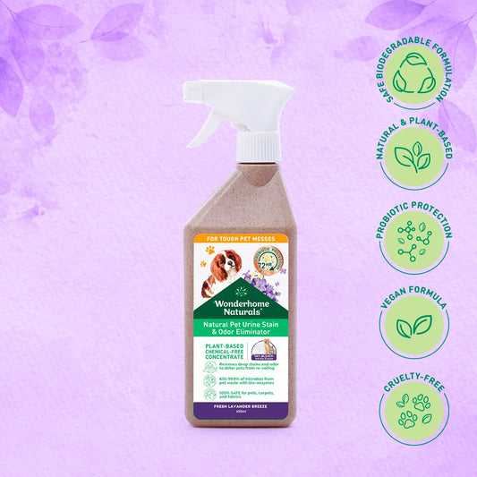 Wonderhome Natural Pet Urine Stain and Odor Eliminator (650ml)