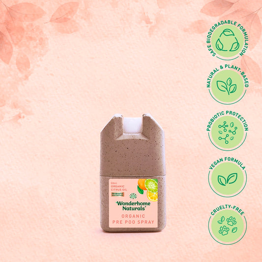 Wonderhome Natural Organic Pre Poo Spray (50ml)
