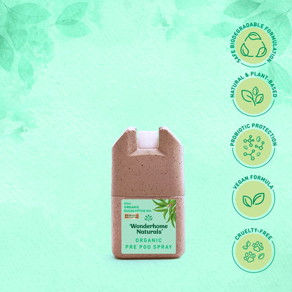Wonderhome Natural Organic Pre Poo Spray (50ml)