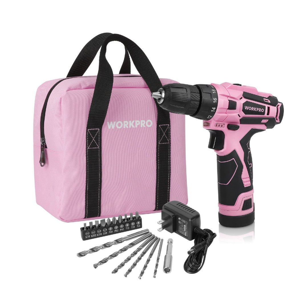 WORKPRO LADY Cordless Drill Set