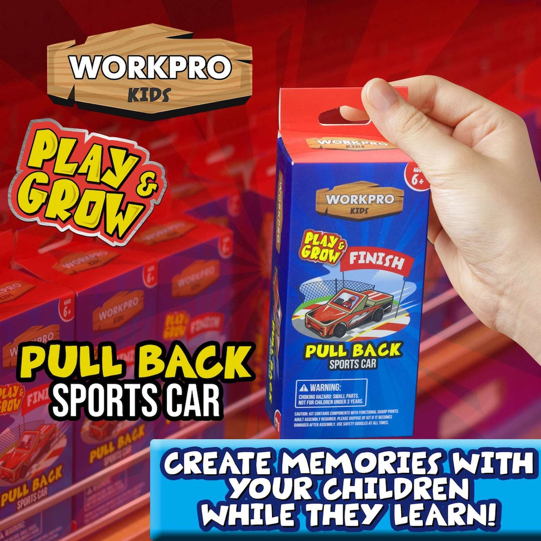 WORKPRO KIDS Pull Back Sports Car