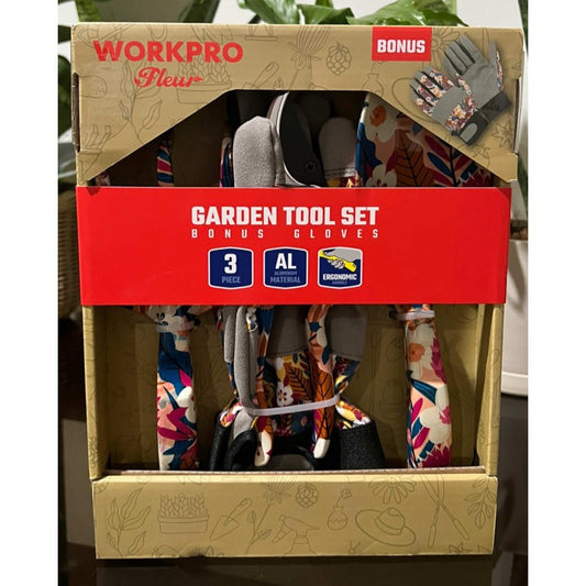 WORKPRO Fleur 3-Piece Garden Tool Set