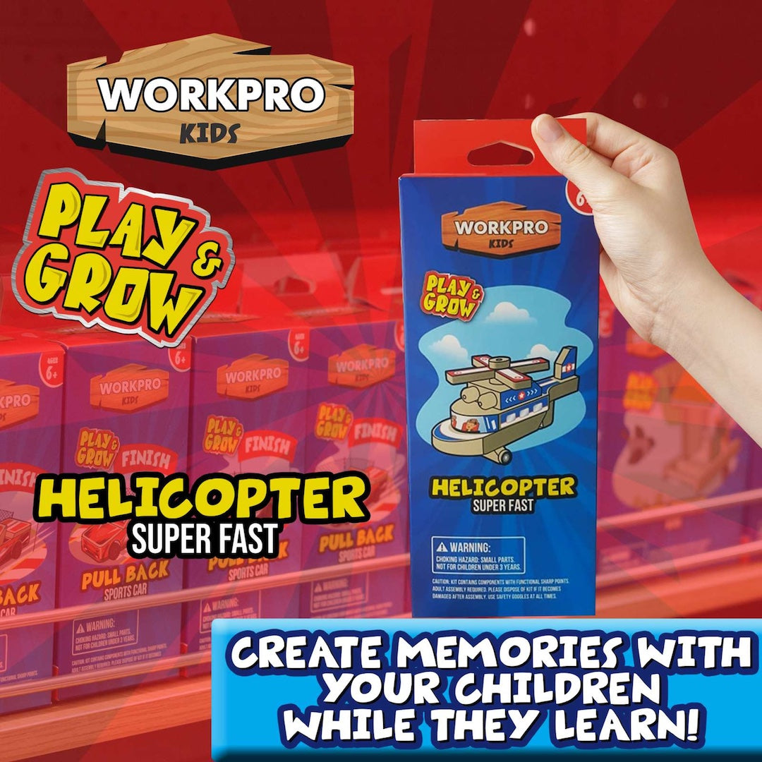 WORKPRO KIDS Super Fast Helicopter