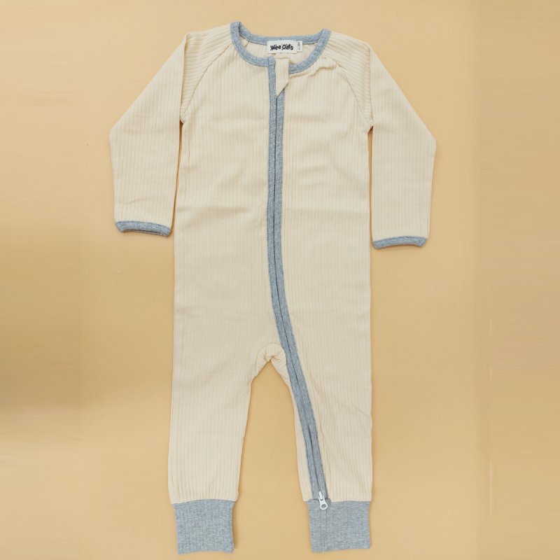 Wee Oats Sunset Organic Cotton Baby Sleepsuit with Foldable Mittens