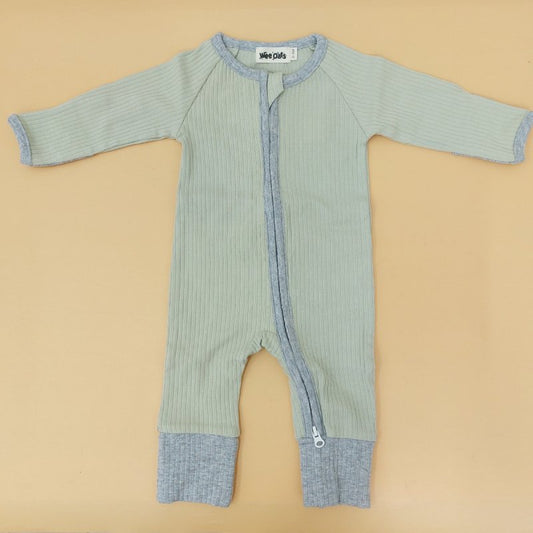 Wee Oats Sunset Organic Cotton Baby Sleepsuit with Foldable Mittens