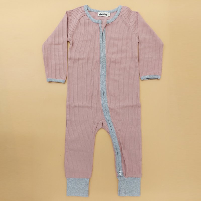 Wee Oats Sunset Organic Cotton Baby Sleepsuit with Foldable Mittens