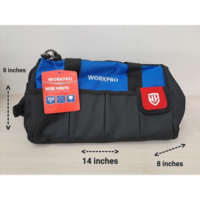 Workpro 350mm (14") Close Top Wide Mouth Storage Bag