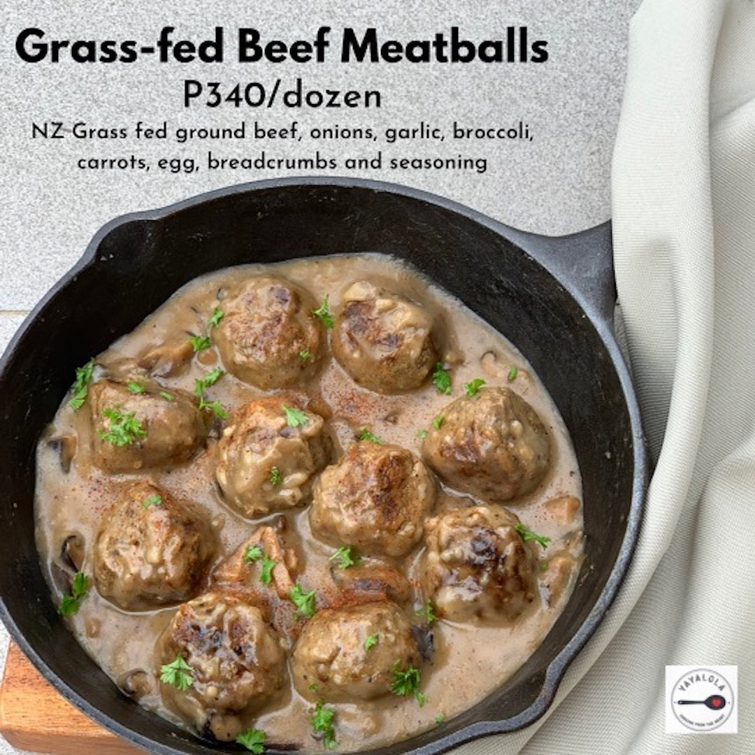 Yaya Lola Grass-Fed Beef Meatballs (1 dozen)