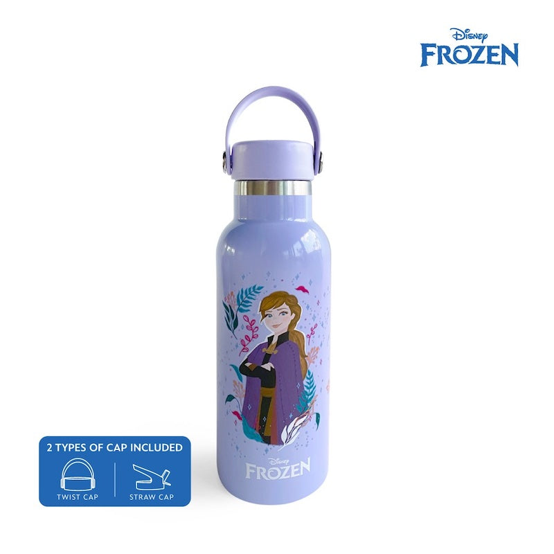 Zippies Lab Disney Princess Frozen Insulated Water Bottle 483ml (2 types of cap included)