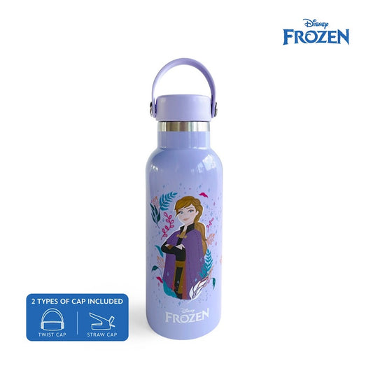 Zippies Lab Disney Princess Frozen Insulated Water Bottle 483ml (2 types of cap included)