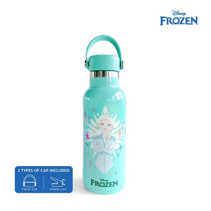 Zippies Lab Disney Princess Frozen Insulated Water Bottle 483ml (2 types of cap included)