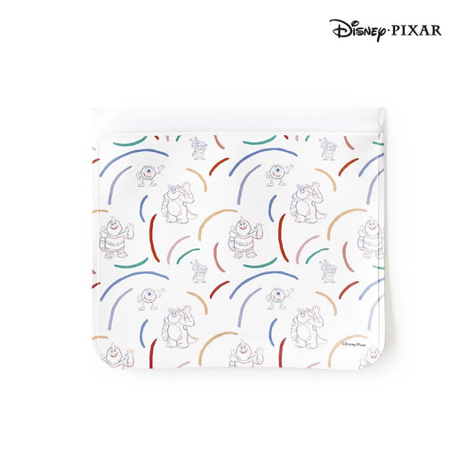 Zippies Disney Pixar Monsters Inc. 4-Piece Reusable Lay-Flat Storage Bags Set
