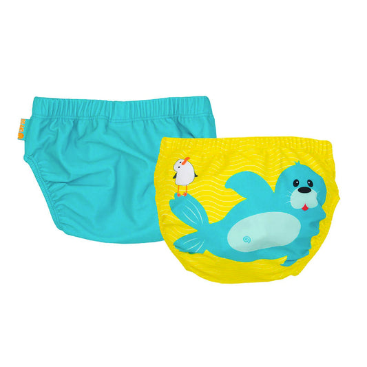 Zoocchini UPF Reusable Swim Diaper - Sydney the Seal (Set of 2)