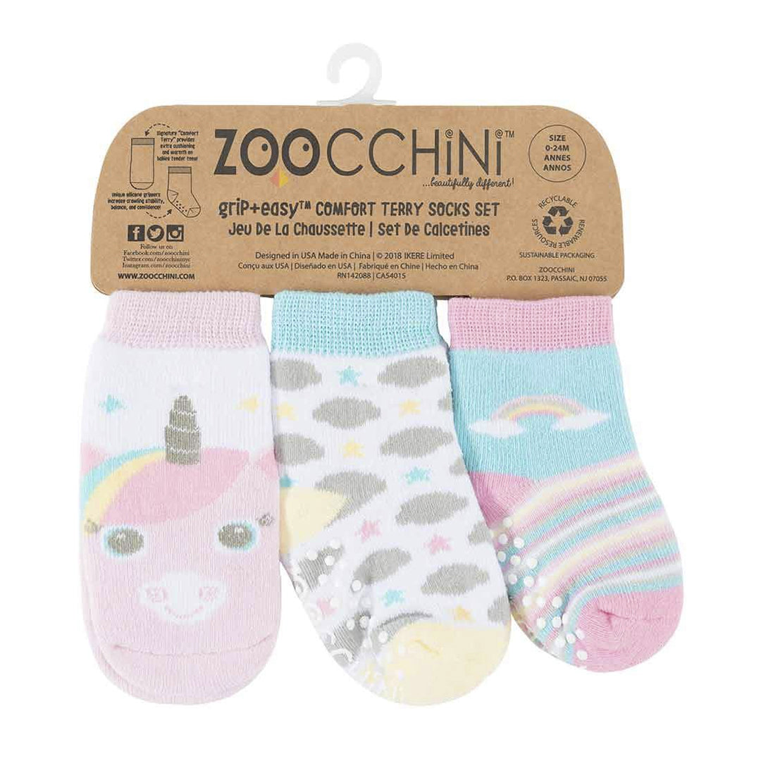 Zoocchini 3-Piece Comfort Terry Socks Set