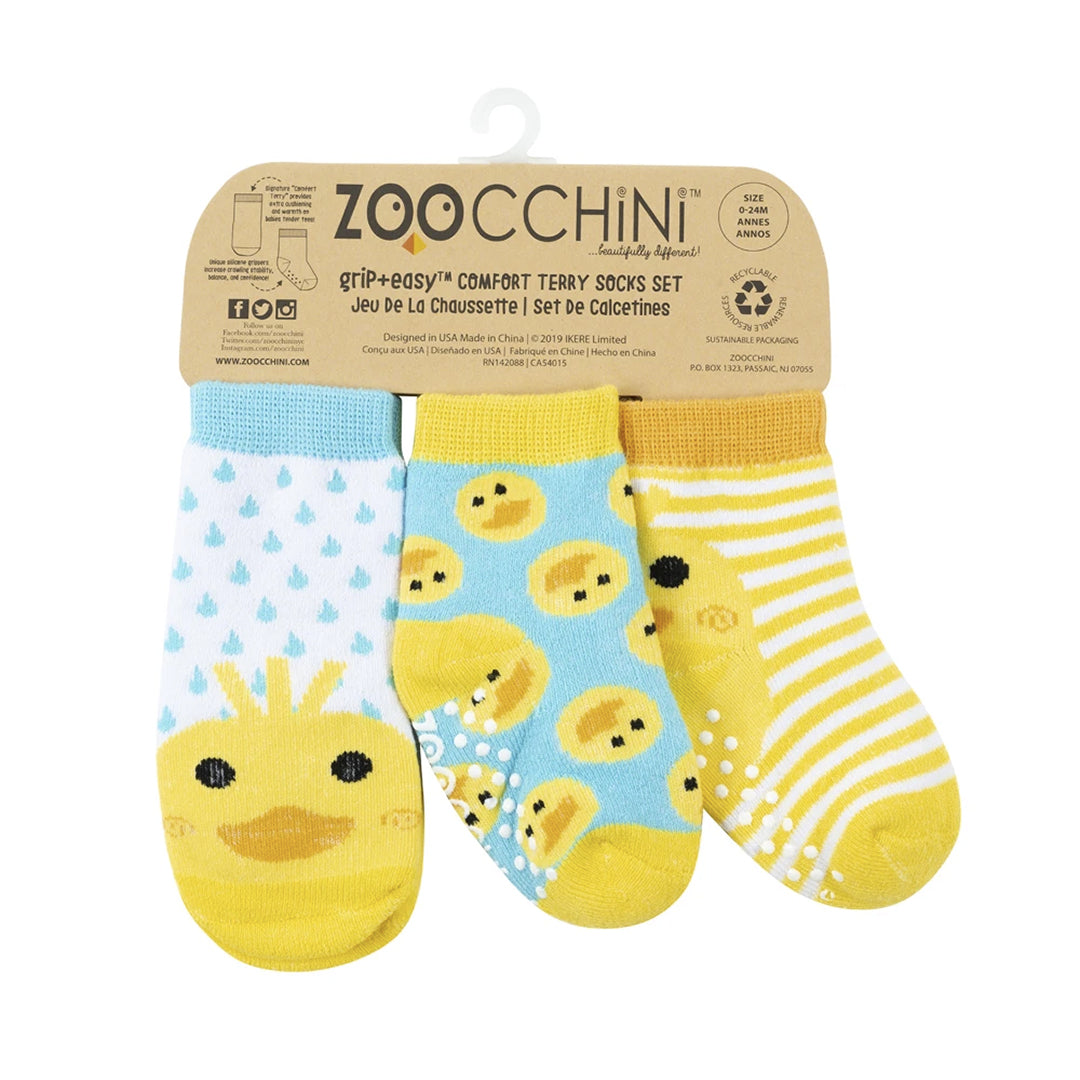 Zoocchini 3-Piece Comfort Terry Socks Set