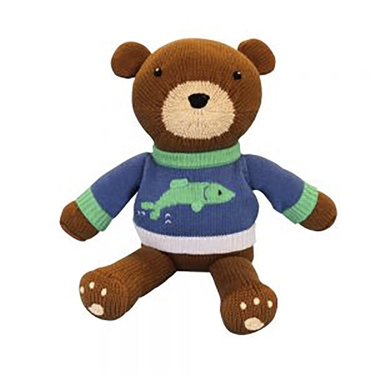 Zubels Hand-Knit Dolls - Buddy the Brown Bear
