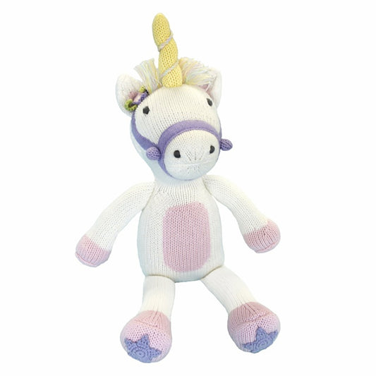Zubels Hand-Knit Dolls - Twinkle the Unicorn