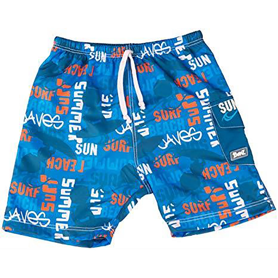 Banz Board Shorts - Blue Graffiti