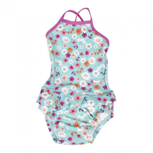 Banz Floral Swimsuit with Frills