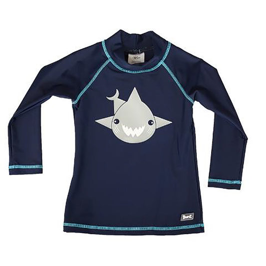 Banz Long Sleeve Rash Guard - Shark Navy Blue