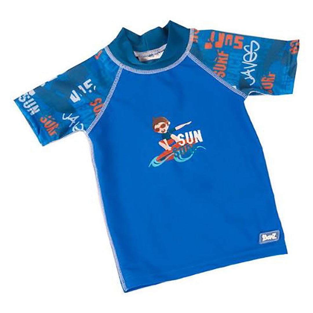 Banz Short Sleeve Rash Guard - Blue Graffiti